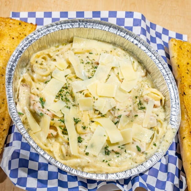Chicken Fettuccine Alfredo.